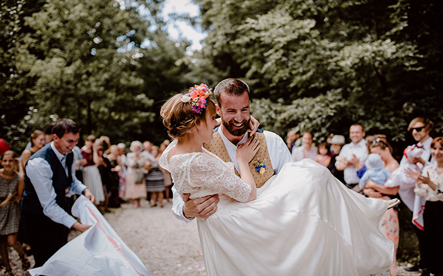 Lichtung — Hochzeit Brautpaar